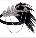 feather beaded headband Chain