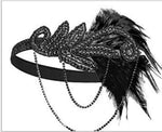 feather beaded headband Chain