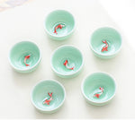 Fish China tea cup set