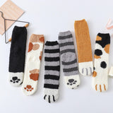 Winter Warm Cat Paw Socks