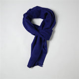 Navy Blue Muffler Scarf