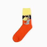 Oil Painting Series Men Socks