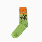 Oil Painting Series Men Socks
