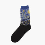 Oil Painting Series Men Socks