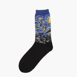 Oil Painting Series Men Socks