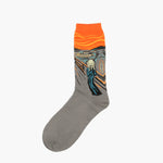 Oil Painting Series Men Socks