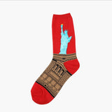 Oil Painting Series Men Socks