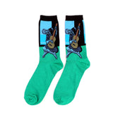 Oil Painting Series Men Socks