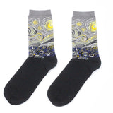 Oil Painting Series Men Socks