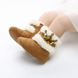 Length Slip-On Furry Boots