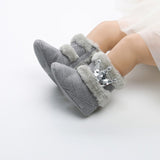Length Slip-On Furry Boots