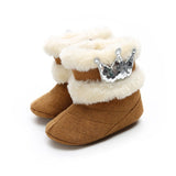 Length Slip-On Furry Boots